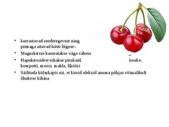 Puuviljad - kasulikud viljad #8