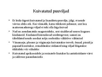 Puuviljad - kasulikud viljad #9