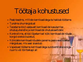 Keemilised ohutegurid toiduainetööstuses-kemikalide mõju #12