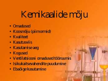 Keemilised ohutegurid toiduainetööstuses-kemikalide mõju #4