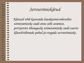 Köögis kasutatavad serveerimisvahendid slideshow #2