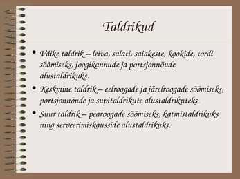 Köögis kasutatavad serveerimisvahendid slideshow #14