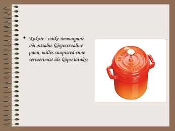 Köögis kasutatavad serveerimisvahendid slideshow #20