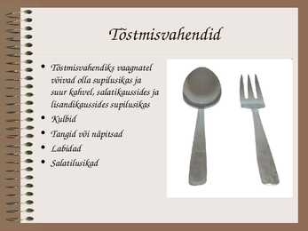 Köögis kasutatavad serveerimisvahendid slideshow #9