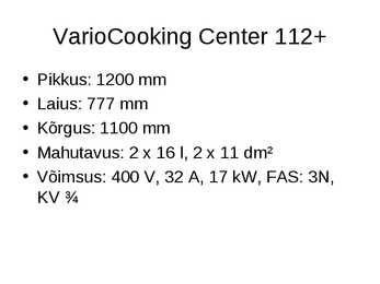 Vario Cooking Center - slideshow #8