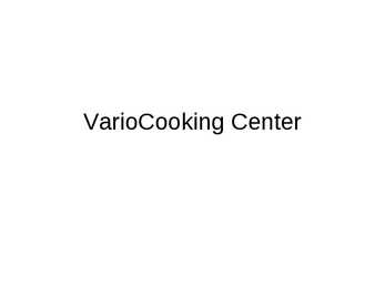 Vario Cooking Center - slideshow