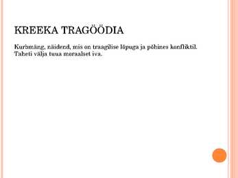 Rooma teater-Kreeka teater Power Point ÜKSIKASJALIK #8
