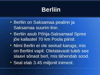 Uurimustöö Berliinist #2