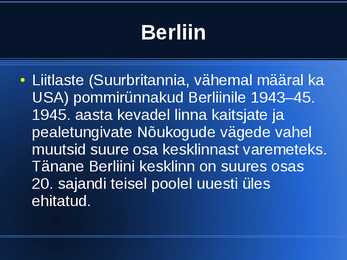 Uurimustöö Berliinist #6