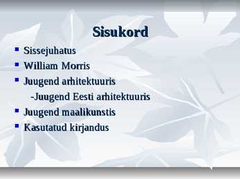 Juugend arhidektuuris ja maalikunstis #2