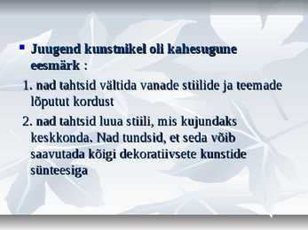 Juugend arhidektuuris ja maalikunstis #6