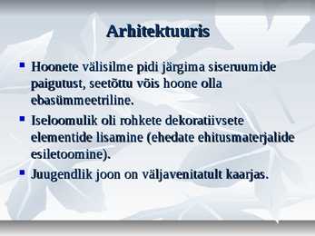 Juugend arhidektuuris ja maalikunstis #8