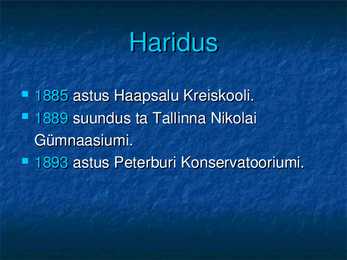 Rudolf Tobiase eluloo kokkuvõte #4