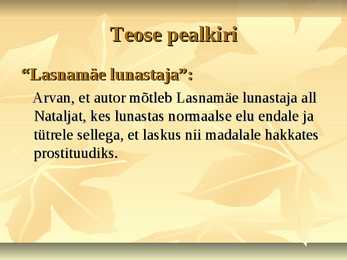 Lasnamäe lunastaja-Mari Saat #12