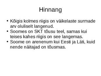 Eesti arengutaseme võrdlus soome ja lätiga #7