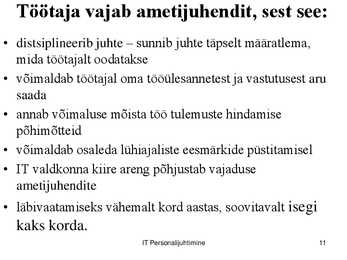 IT töökorralduse arengufaasid ettevõttes #11