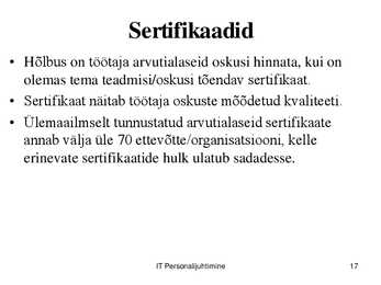 IT töökorralduse arengufaasid ettevõttes #17