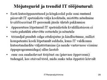 IT töökorralduse arengufaasid ettevõttes #29