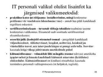 IT töökorralduse arengufaasid ettevõttes #33