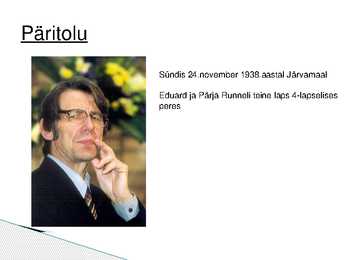 Hando Runnel - elulugu ja looming #2