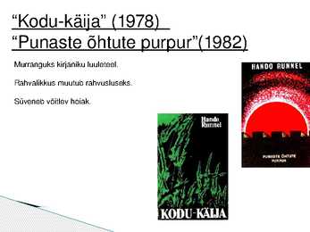 Hando Runnel - elulugu ja looming #9