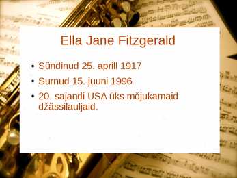 Ella Fitzgerald muusikaline karjäär #2