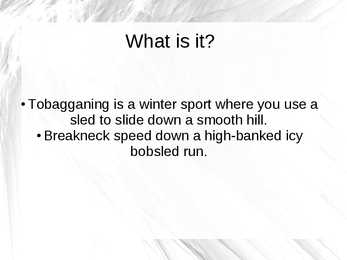 Tobogganing #2