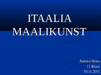 Itaalia maalikunst