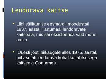 Lendorava elustiil #20