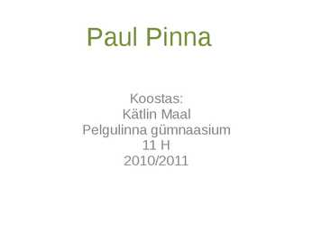 Presentatsioon-Paul Pinna