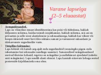 Seksuaalne areng lapseeas #5