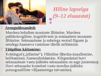 Seksuaalne areng lapseeas #7