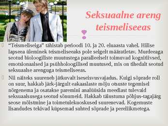 Seksuaalne areng lapseeas #8