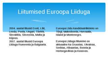 EUROOPA LIIT #4