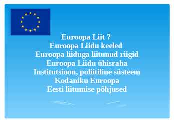 EUROOPA LIIT