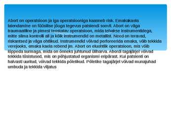 Abordi ettekanne #11