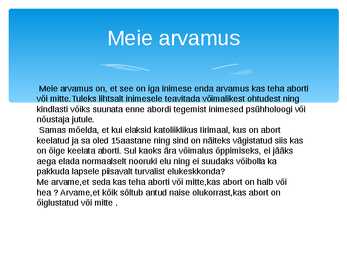 Abordi ettekanne #16