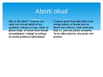 Abordi ettekanne #10