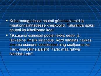 Eesti 19-sajandi esimesel poolel ettekanne #17
