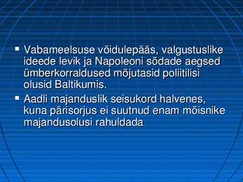 Eesti 19-sajandi esimesel poolel ettekanne #7