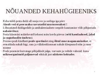 Isiklik hügieen - nahk-hambad-üldine #4