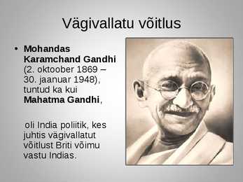 Mahatma Gandhi slaidiesitlus #2