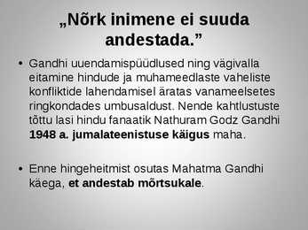 Mahatma Gandhi slaidiesitlus #12