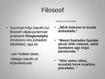 Mahatma Gandhi slaidiesitlus #6