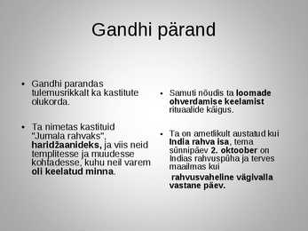 Mahatma Gandhi slaidiesitlus #7