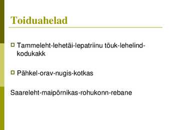 Powerpoint puisniidu kohta #14