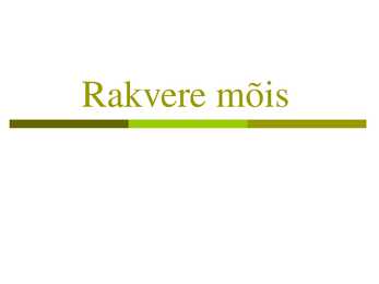 Rakvere mõis powerpoint