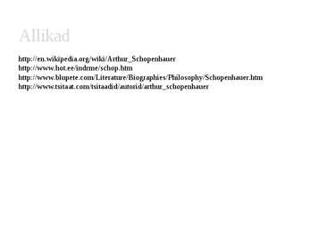 Arthur Schopenhauer - saksa filosoof #6