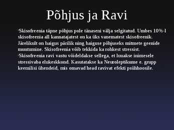 Pärilikud Haigused-nende põhjused ja ravi #4