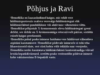 Pärilikud Haigused-nende põhjused ja ravi #6